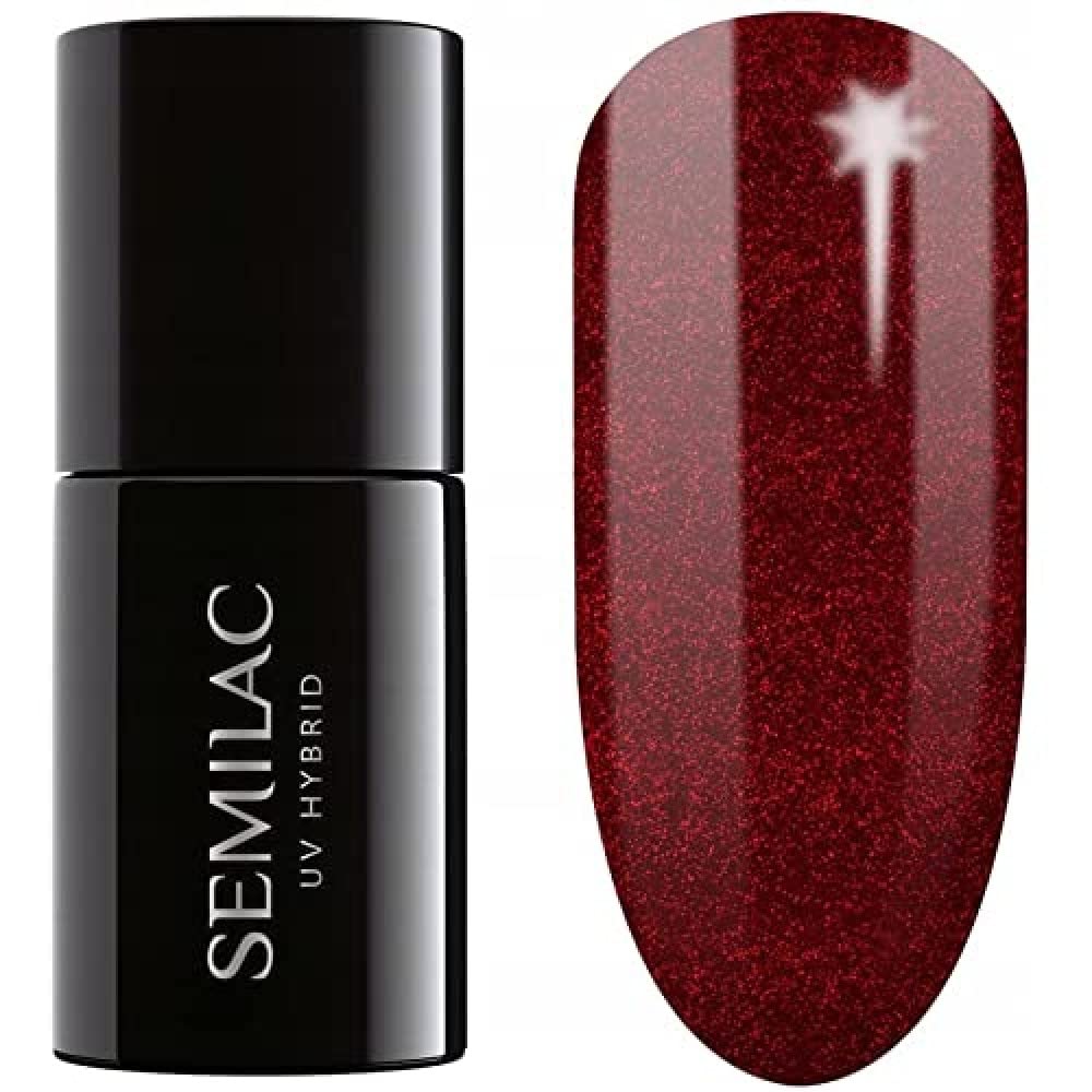 Semilac Esmalte Semipermanente UV 306 Divine Red 7ml Colección Festive Wonder Colors