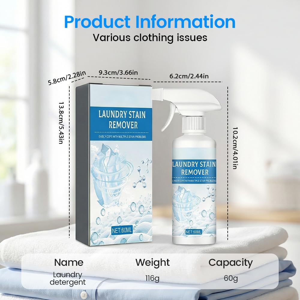 Non Ionic Clothing Emulsifier Stain Remover, Powerful Laundry Stain Remover Spray, Stain Remover For Clothes Laundry,Non Ionic Emulsifier Clothing Cleaner (3PC)