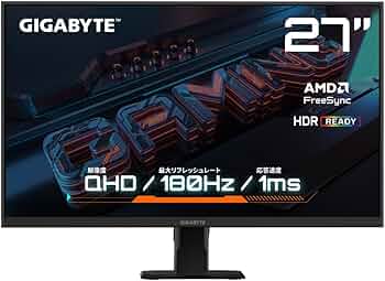 Amazon.co.jp: GIGABYTE ゲーミングモニター 27インチ SS IPS QHD 平面