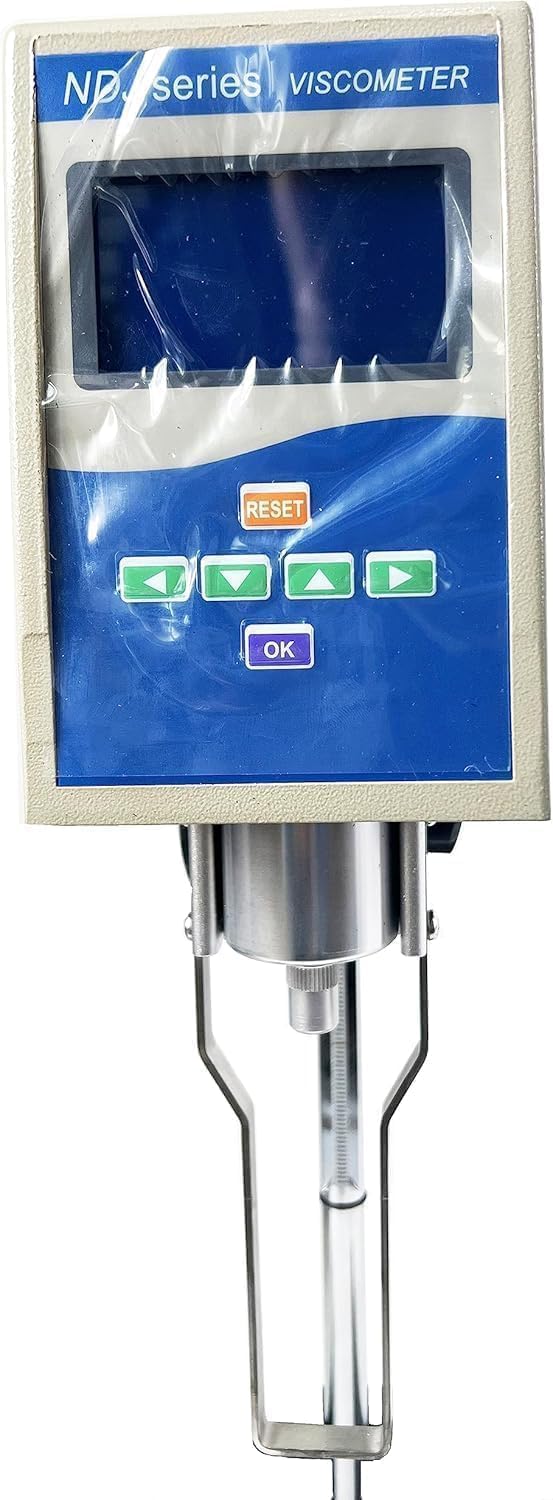 Viscometer Digital Rotational Viscometer for Oil Paints Plastics Food Paint Detergent Etc with Measuring Range 1～2×1000000mPa.s Rotors #1,#2,#3#4