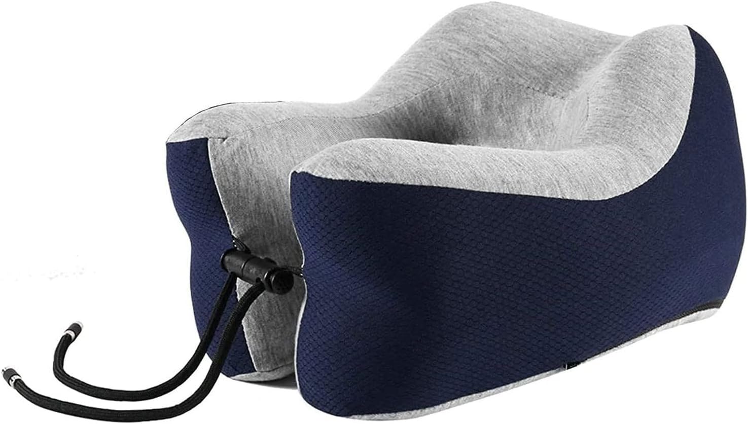 Cuscino da viaggio for il collo for dormire in aereo Cuscini da viaggio regolabili in memory foam al 100%, for poggiatesta Morbido cuscino regolabile for uso in aereo, auto e reclinabile a casa(Blue)
