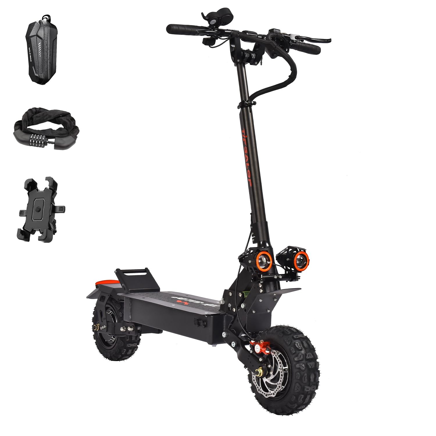 Electric Scooter for Adult with Max Speed 50MPH, 5600W Dual Drive Motors, 11" Vacuum Off-Road Tire, Outdoor High Power Commuter Suspensions Folding Scooter