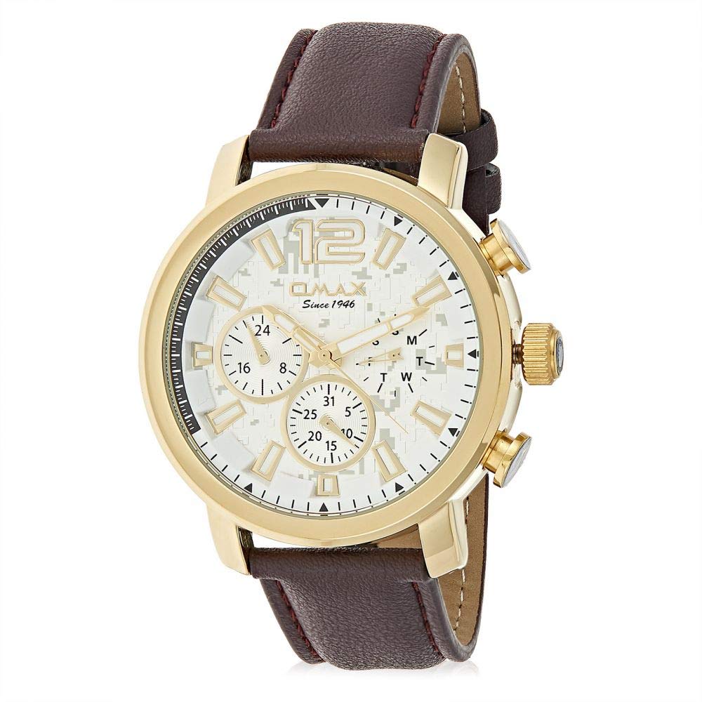 OMAX Analog Multifunction White Dial Men’s Watch - GX15G35I (B07MGK5W43) Amazon Price History, Amazon Price Tracker