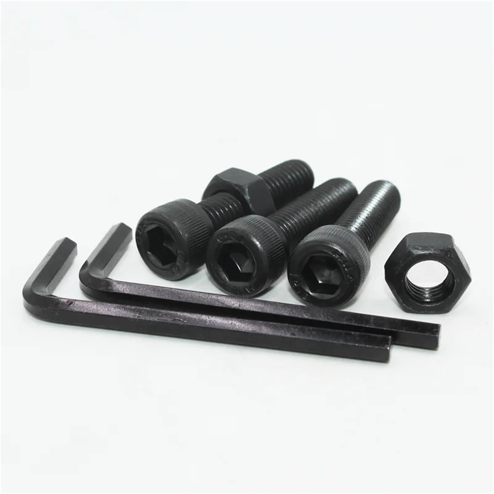 Juego de tuercas tornillo cabeza hueca hexagonal M2 M3 M4 M5 M6 perno Allen grado 12,9 con pernos botón llave para Electrónica(M6 142pcs)