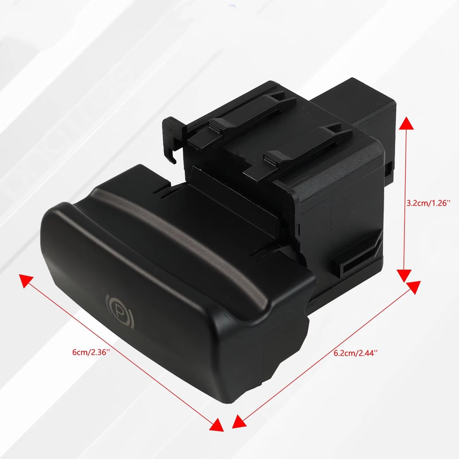 Interruttore Controllo Freno A Mano Freno Stazionamento Elettronico Pulsante P Compatibile Con Citroen C4 II 2009-2020 DS4 2010-2023 DS5 2011-2023 DS6 14-23 Pulsante Freno