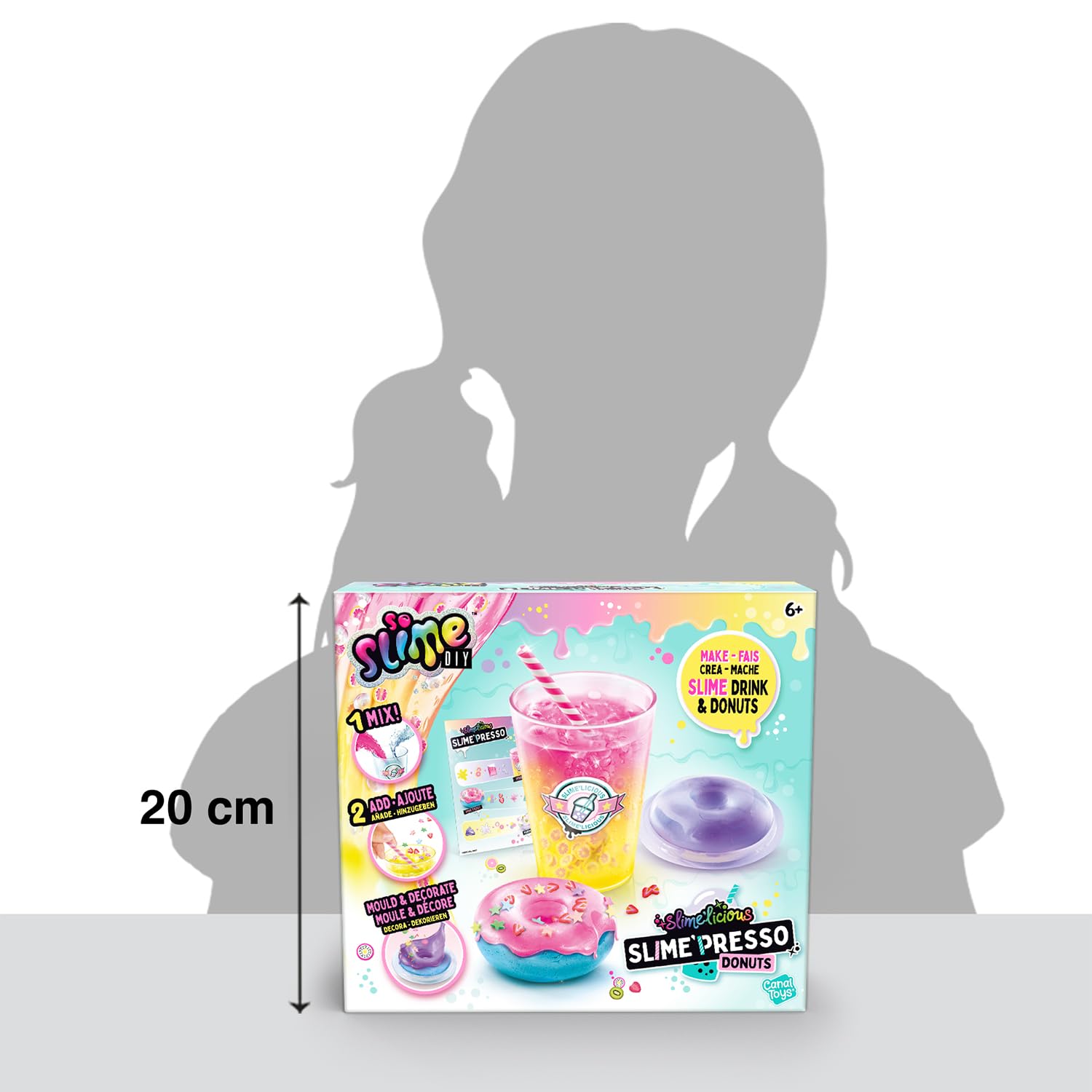 Canal Toys - Slime'Presso - Zrób i dostosowuj swoje pączki Slime DIY - SSC 257, Niebieski