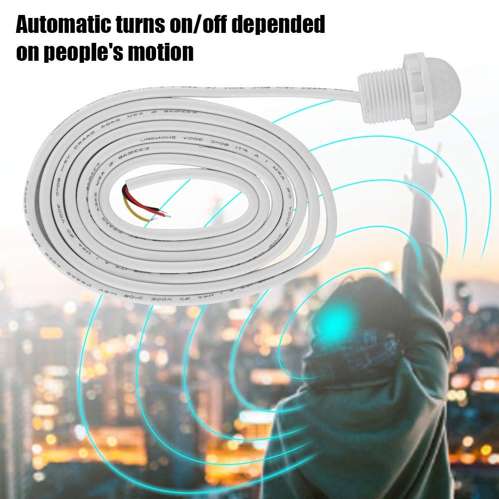 DC5 24V Infrared Human Body Induction, Motion Sensor Switch, Occupancy Sensor Switch for Warehouses Schools Corridors Bathrooms