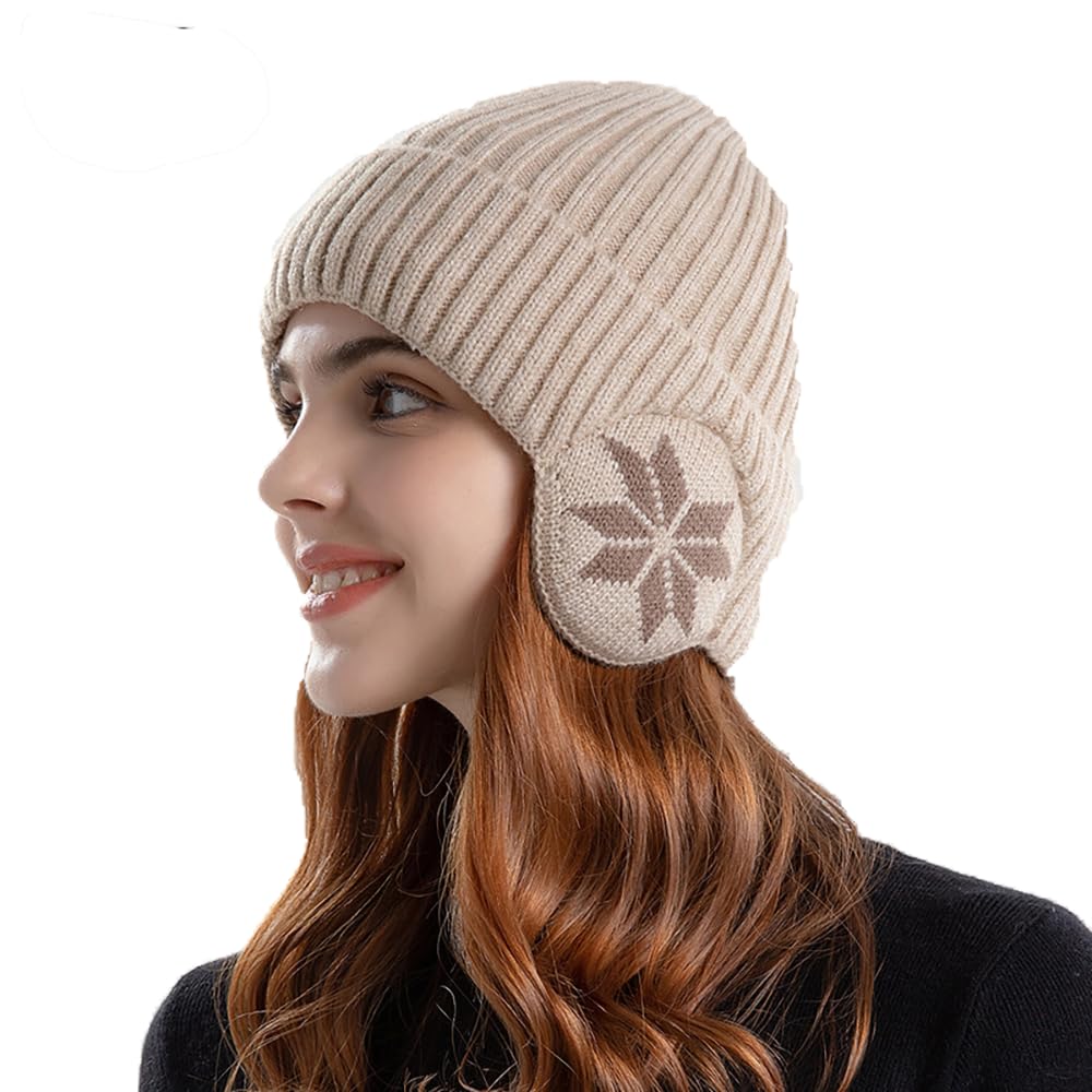 AURUZA Bonnet Dhiver Pour Femme - Doux - Avec Doublure Chaude - Épa