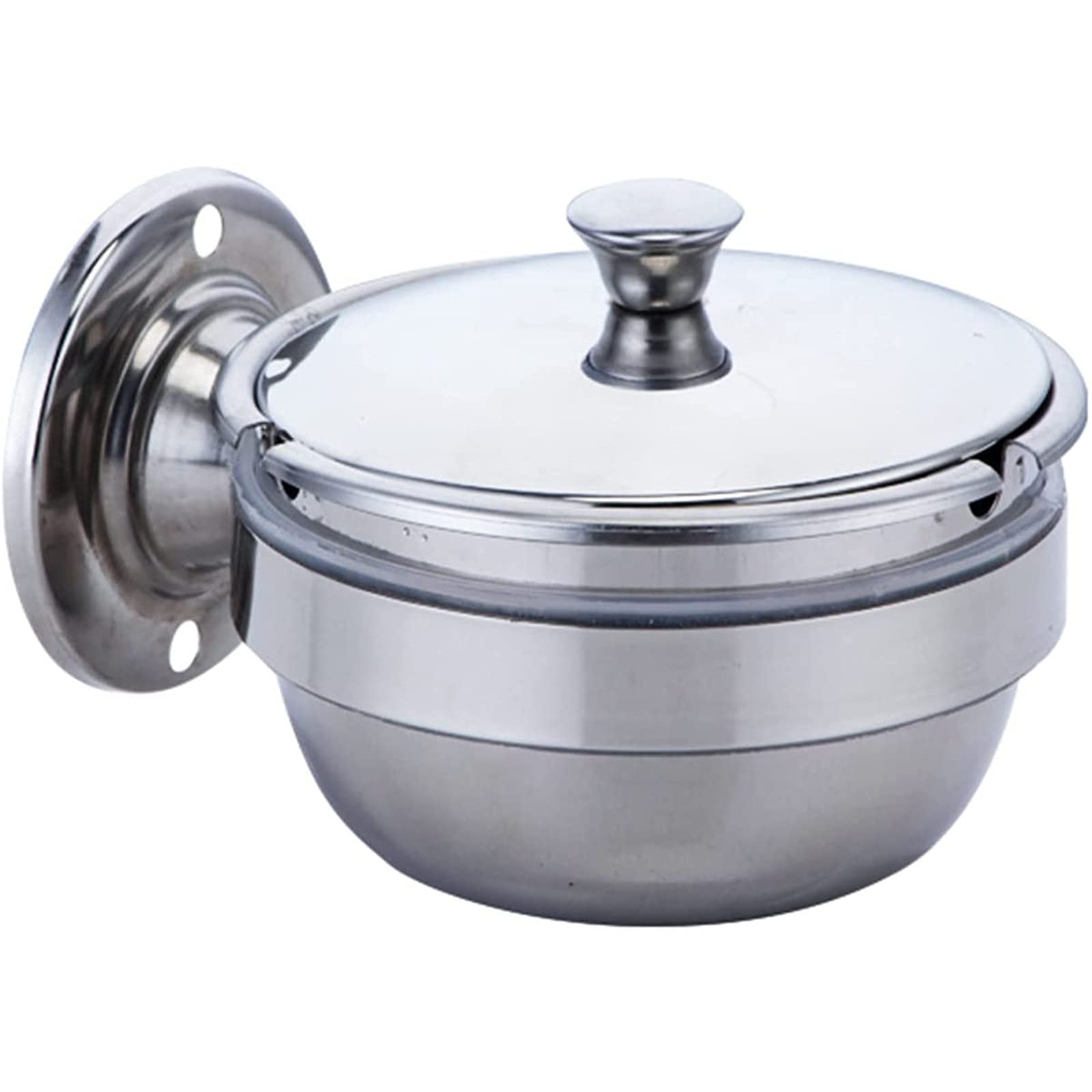 Amazon.co.jp: 灰皿壁取り付け、蓋付きステンレス鋼灰皿、屋外の