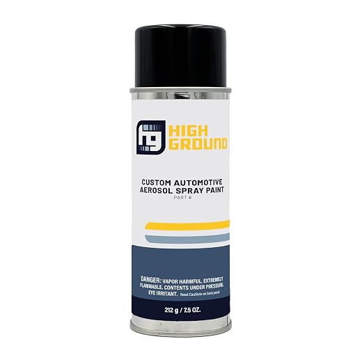 HIGH GROUND Custom Automotive Aerosol Spray Paint - Factory OEM Exterior Color Aerosol Cans - Perfect Match for Your Vehicle