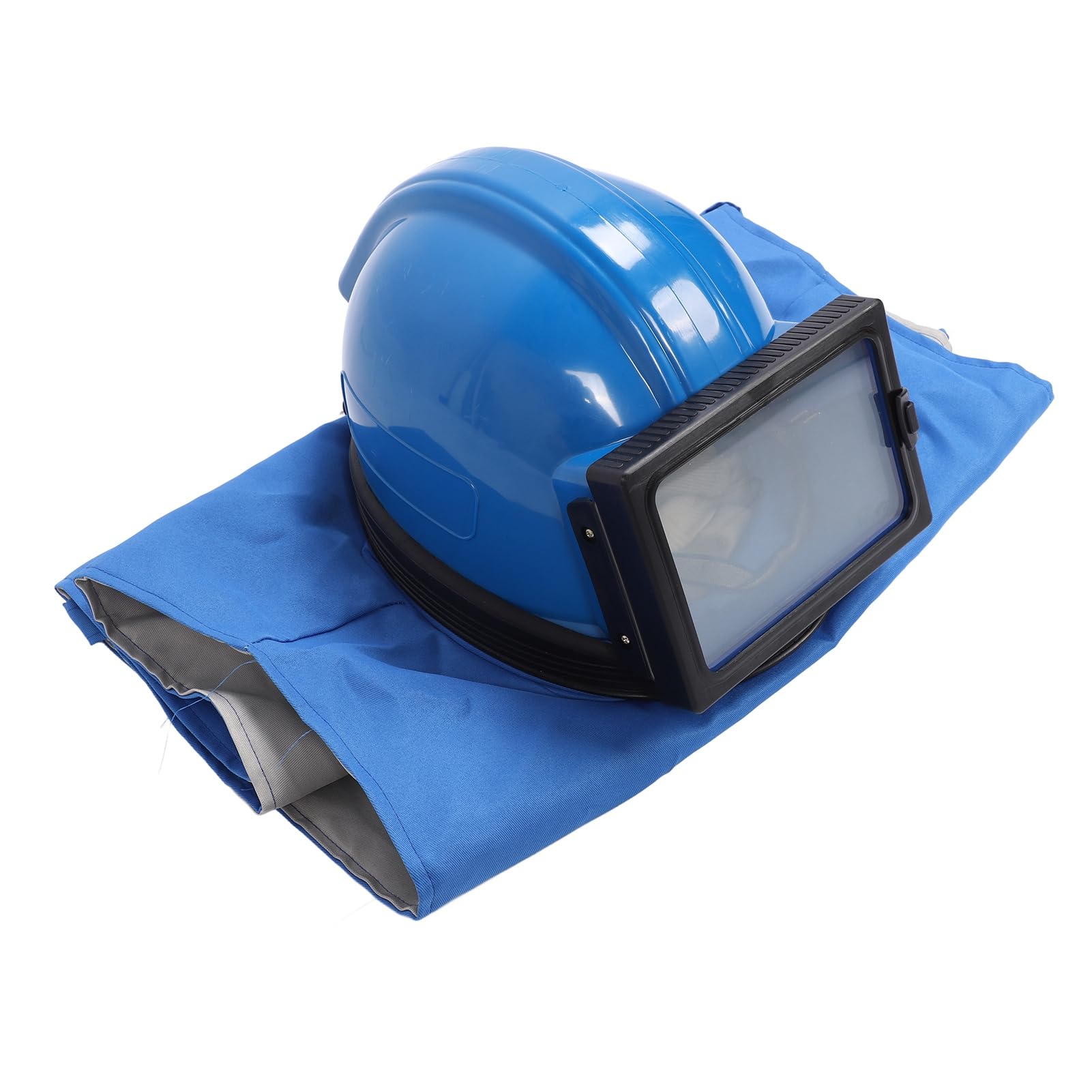 Casco de Chorro de, Capucha con Chorro de, Cubierta Facial con Traje sin Mangas para Pintura, Corte, Limpieza, Equipo de Seguridad para Trabajos industriales, Material ABS