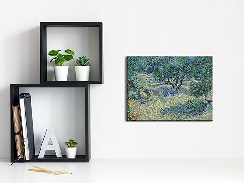 Miniatura 4 de Wieco Art Lienzo impreso de Vincent Van Gogh con diseño de olivo para pared, obras de arte de reproducción de campo para sala de estar, decoración