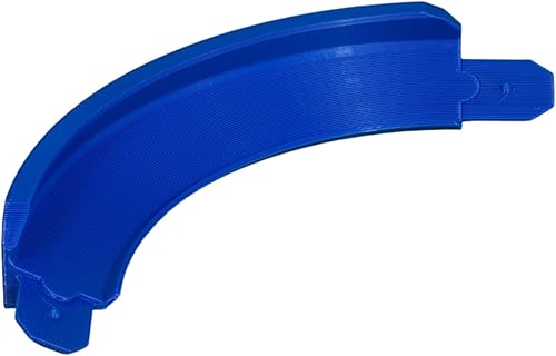 Miniatura 2 de Track Connectors 90 Degree Banked Turn Made to be Compatible with Hot Wheels Track (Orange)