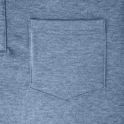 Men's Fashion Polo Shirts Short Sleeve Casual Cotton Golf Shirts Moisture Wicking Polo Shirt with Pocket4