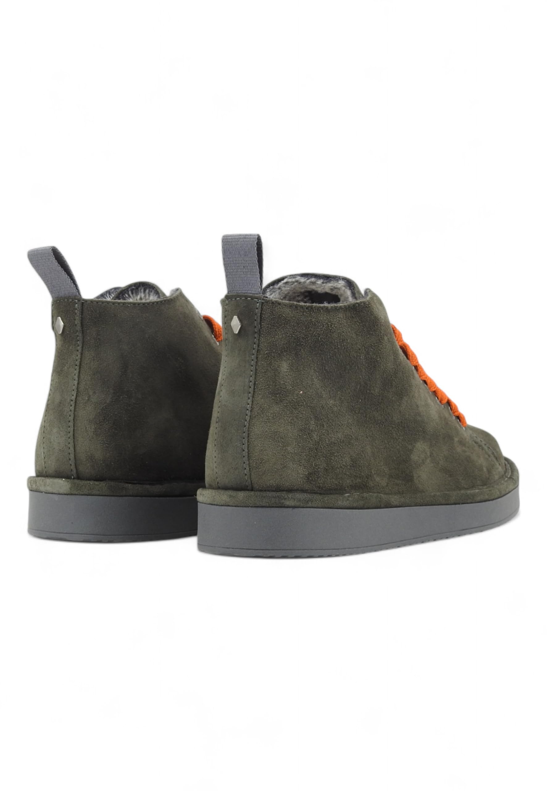PANCHIC Polaco de hombre P01 de ante gris y cordones naranjas - P01M016 00882190 - Talla
