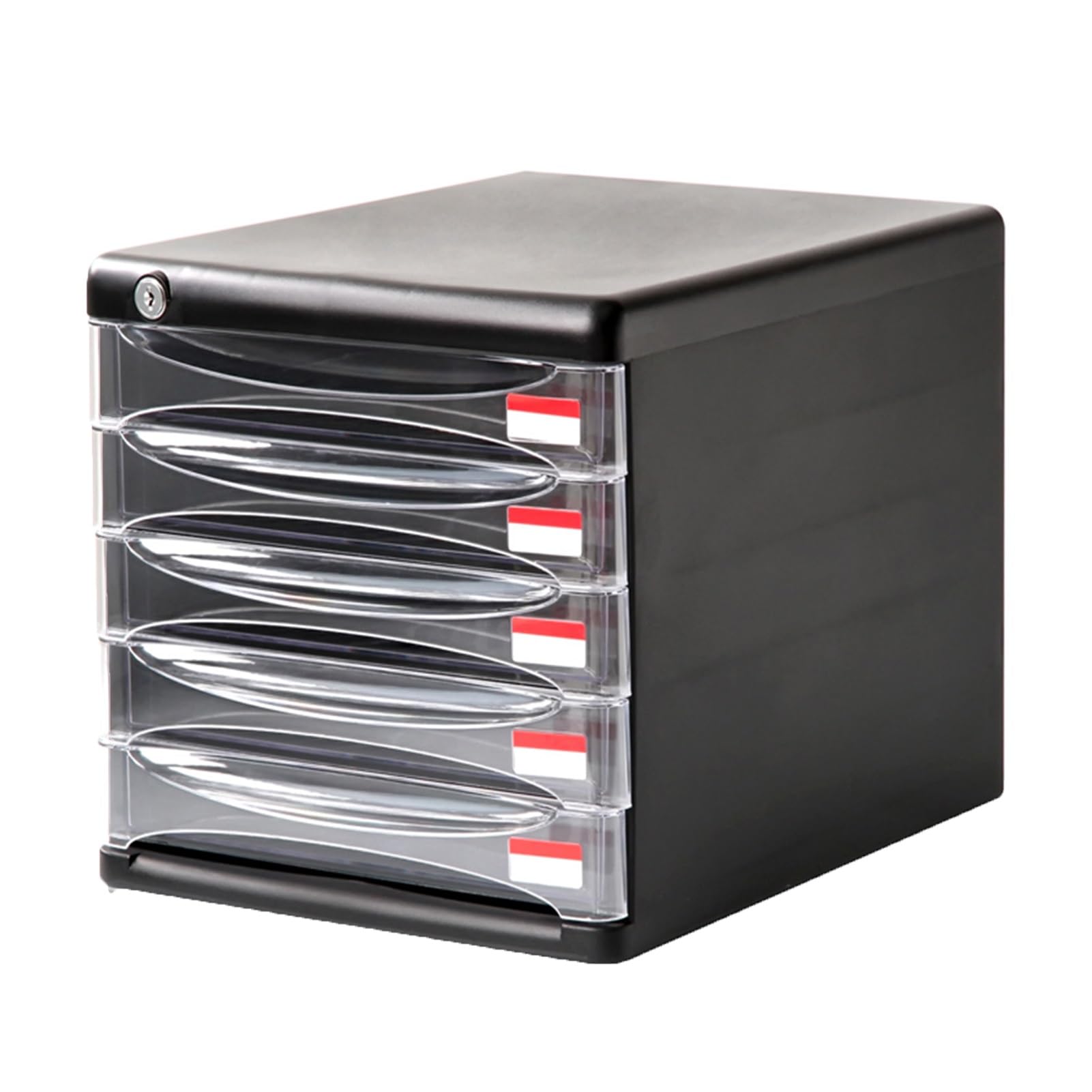 SaryEdge Premium 5 Layer Plastic File Cabinet Lockable Desktop for A4 & Receipt Files Office Supplies for Co,5layers-27 * 36 * 26cm