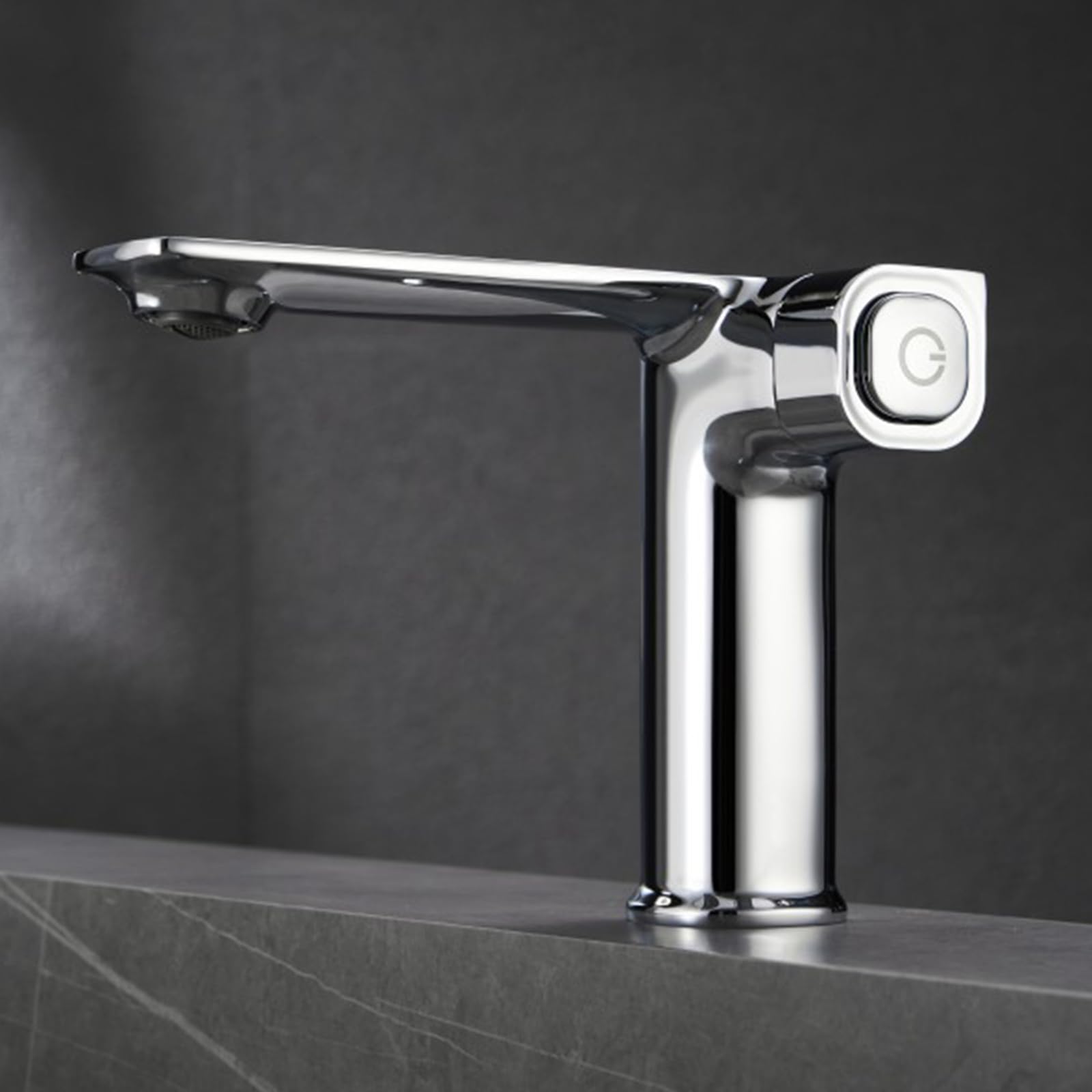 ANVLOJRIH Bathroom Basin Taps Chrome Hot and Cold Single Handle Brass Single Hole Bathroom Sink Tap