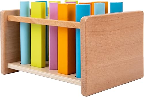 Miniatura 5 de Montessori Juguetes para más de 1 año de edad, soporte de juego de clasificación de tamaño en forma 3D, juguetes para bebés para juguetes educativos