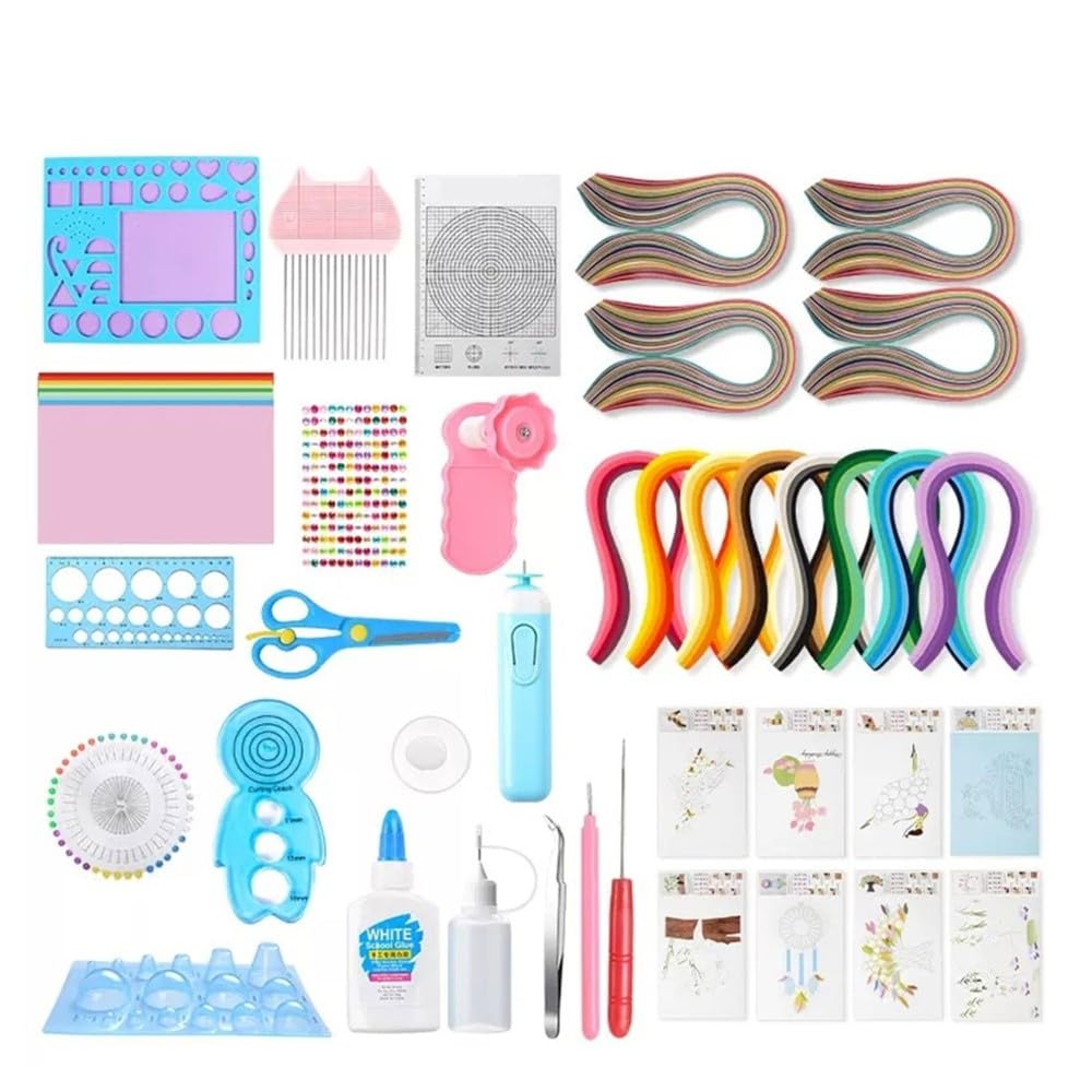 Papierquilling-Werkzeugset DIY Handwerks-Quilling-Set für Quilling-Anfänger und Papierkunstliebhaber