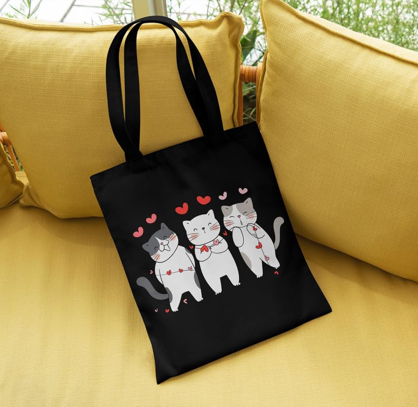 Image of TrendoPrint Reusable Shopping Bag Canvas Tote Bag for Grocery, College, Office & Shoulder Handbag Travel Bag for Men and Women (14x16 inches)