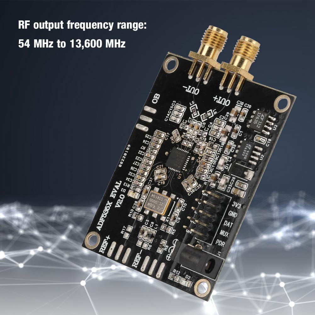 Hyuduo Scheda di Sviluppo ADF5355 Phase Locked Loop da 54 MHz a 13,6 GHz PLL VCO con Alimentatore LDO a Basso Rumore per Collegamento a Microonde per Infrastruttura Wireless