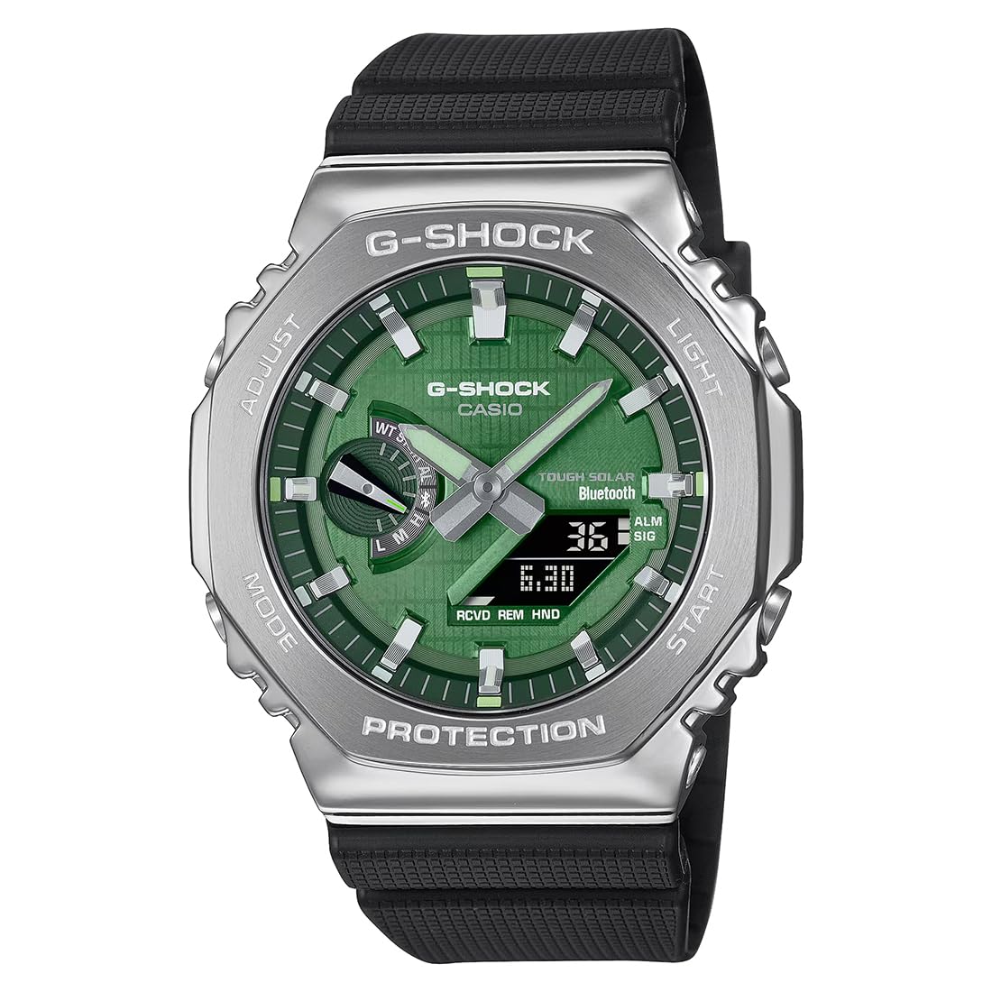 Casio G-Shock Bluetooth Analog-Digital Green Dial Men GBM-2100A-1A3DR (G1583)