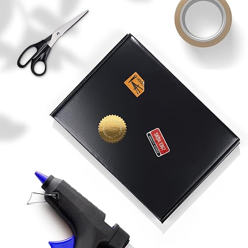 Miniatura 6 de ZBEIVAN Cajas de envío negras de 11 x 8 x 2 pulgadas, 20 paquetes de cajas de cartón corrugado para envíos de libros de pequeñas empresas con tapas