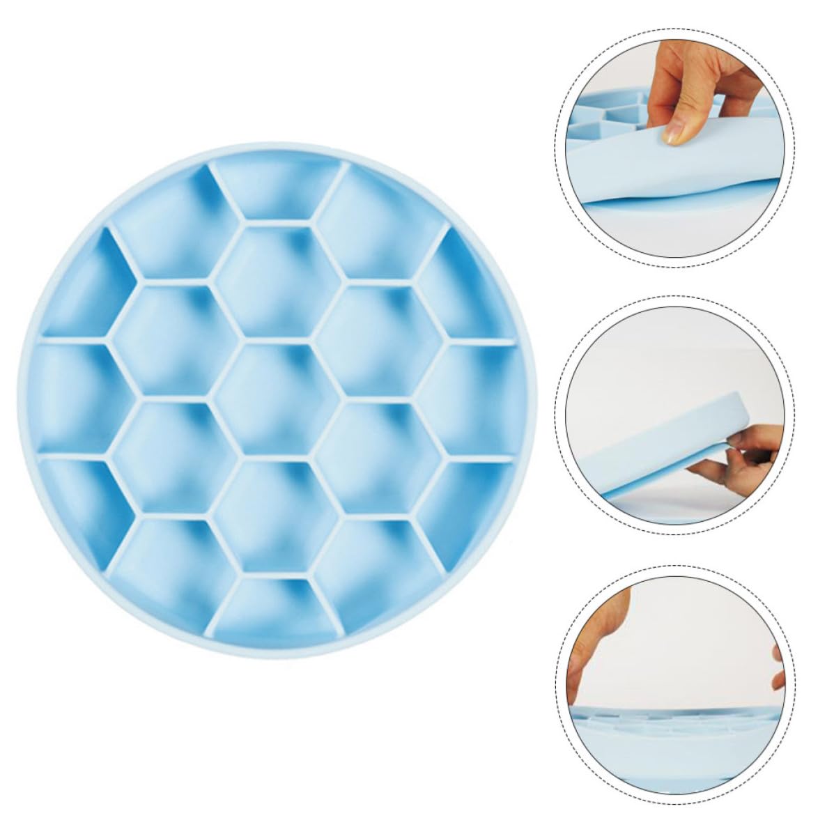 Mikikit Langsamer Füttern Futternapf Anti und für aus mit Silikon Hunde Erstickungs Rutschfestem Design Rundliche Ecken für Langsames Sicheres Fressen