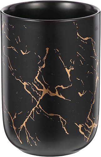 Alipis Vasos de vidrio para beber vasos de cerámica para baño, taza de mármol con patrón de mármol, taza de agua de porcelana para pasta de dientes,