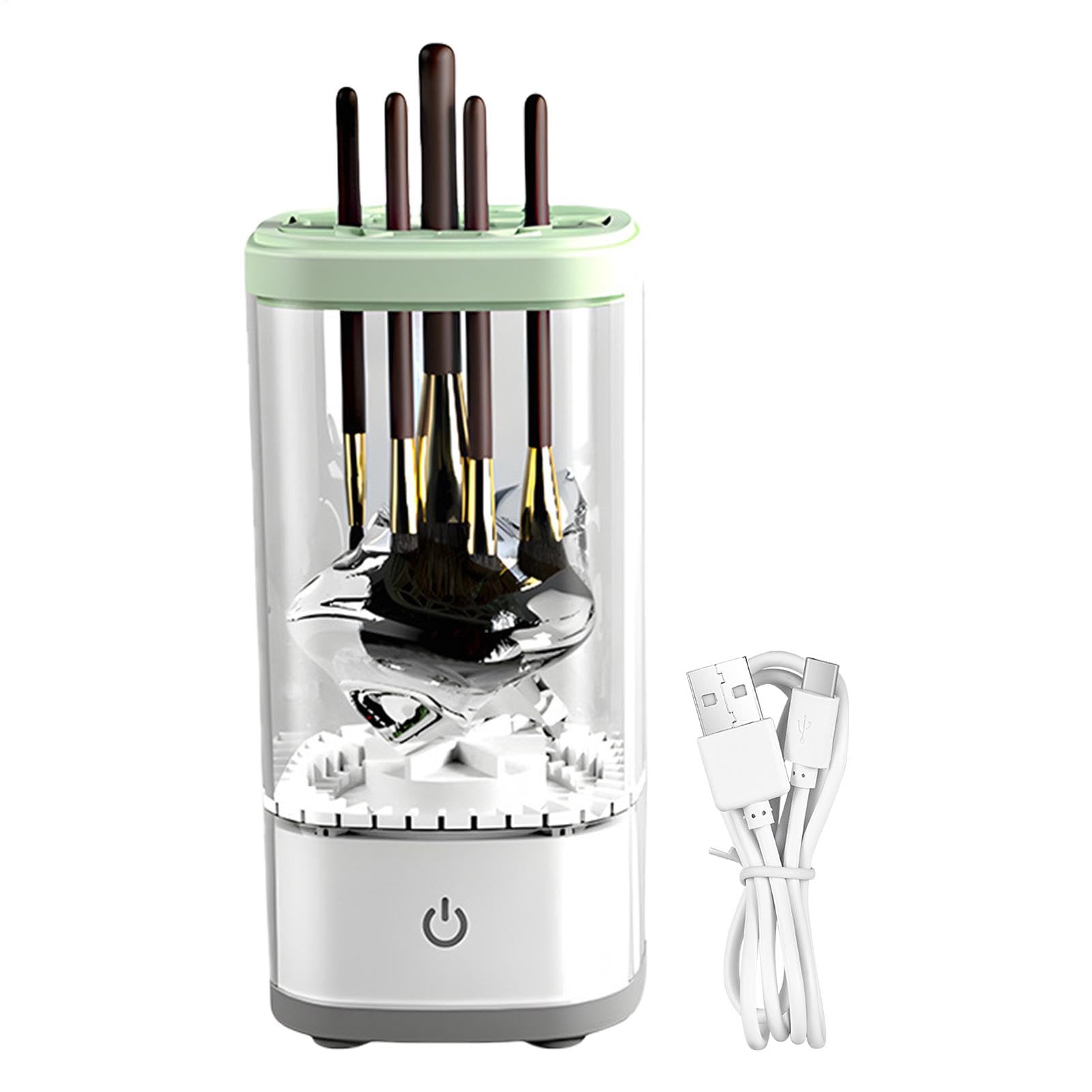 Machine de nettoyage de brosse de maquillage electrique rechargeable automatique