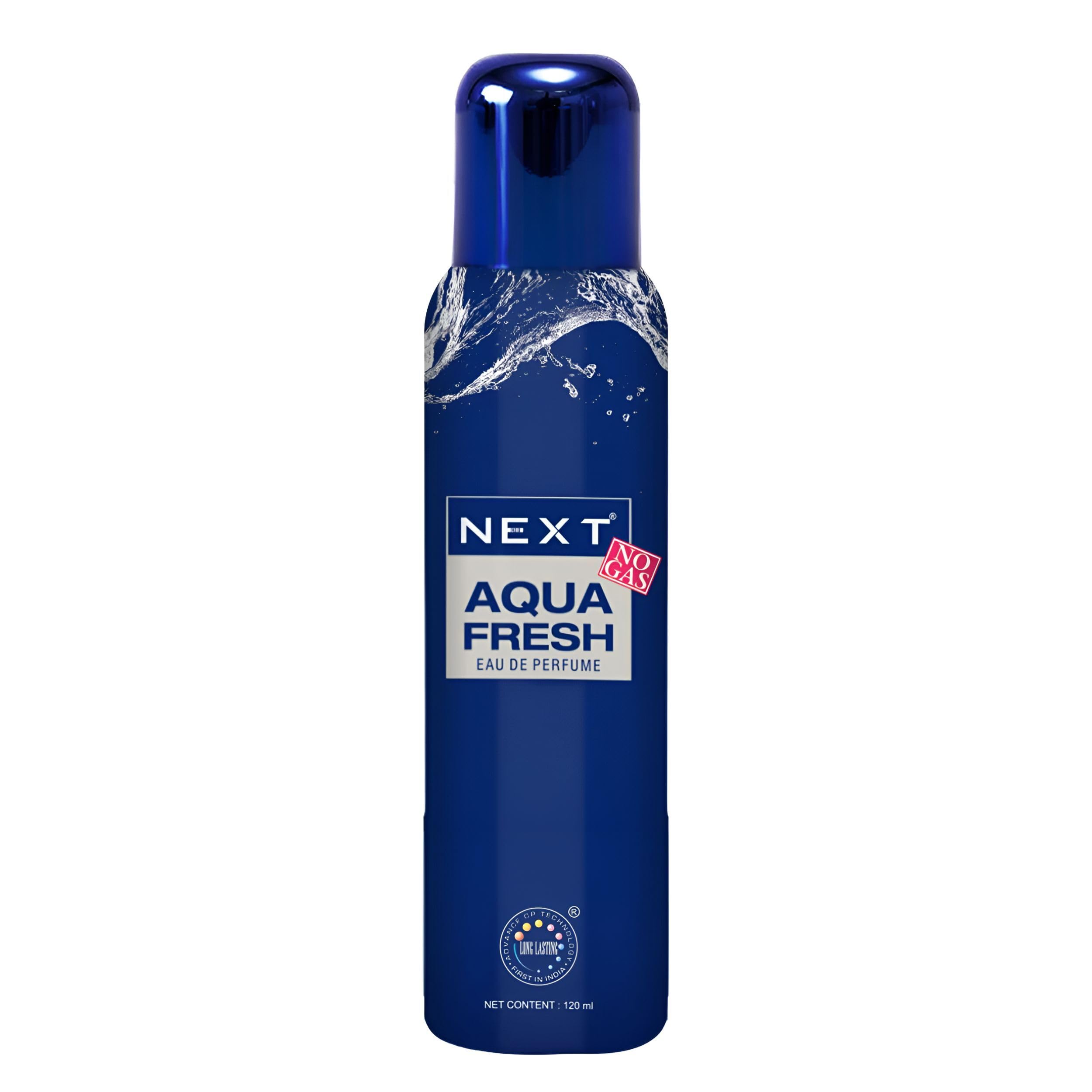 Next Care Aqua Fresh - 120ml | No Gas Deo for Men | Long Lasting Perfume Spray for Men | No Gas Body Spray | Gift for Men-image-45