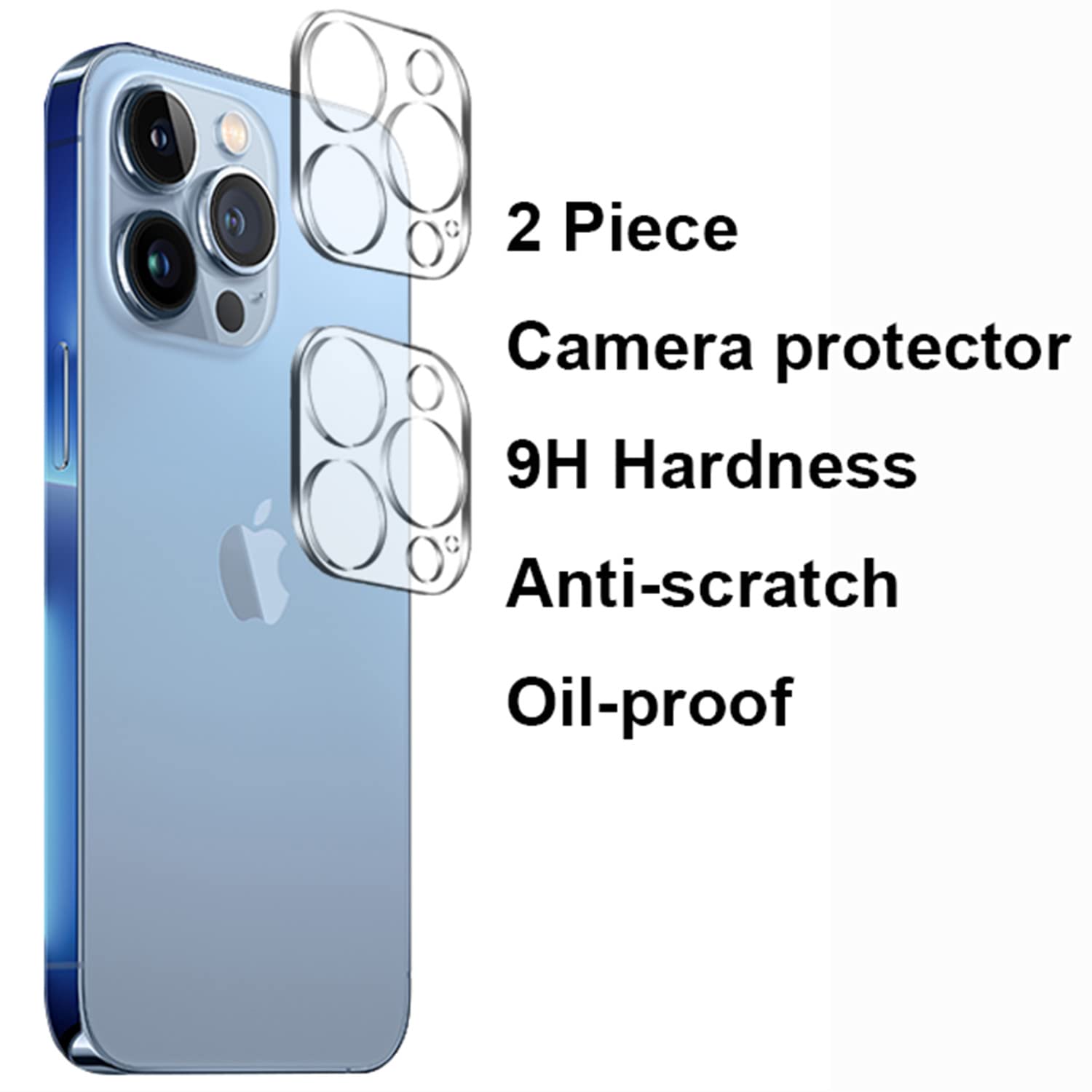 BWEDXEZ (2 Unidades, 4 Unidades, 2 Unidades, Vidrio Templado De Privacidad, Protector De Pantalla Antiespía, Película Antiespía Y 2 Protectores De Lente De Cámara, Para IPhone 14 Pro Max