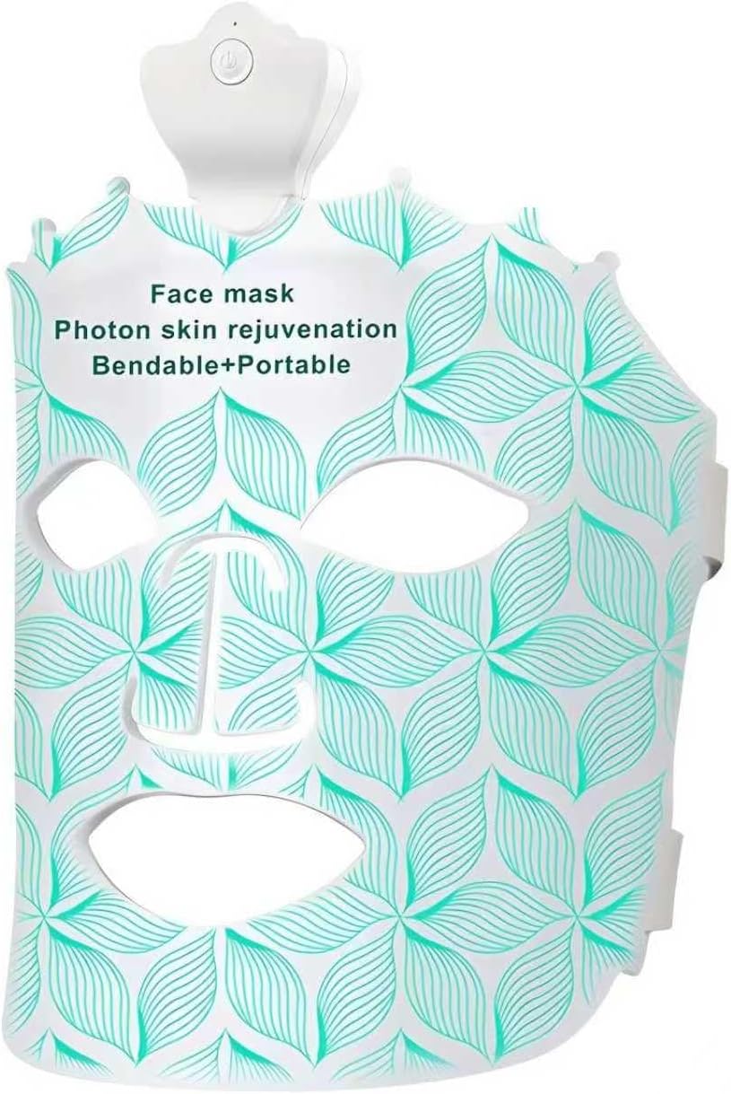 Red Light Therapy Mask for Face, 7 Colors LED Face Mask Light Therapy At Home, Led Face Mask Light Therapy, Green