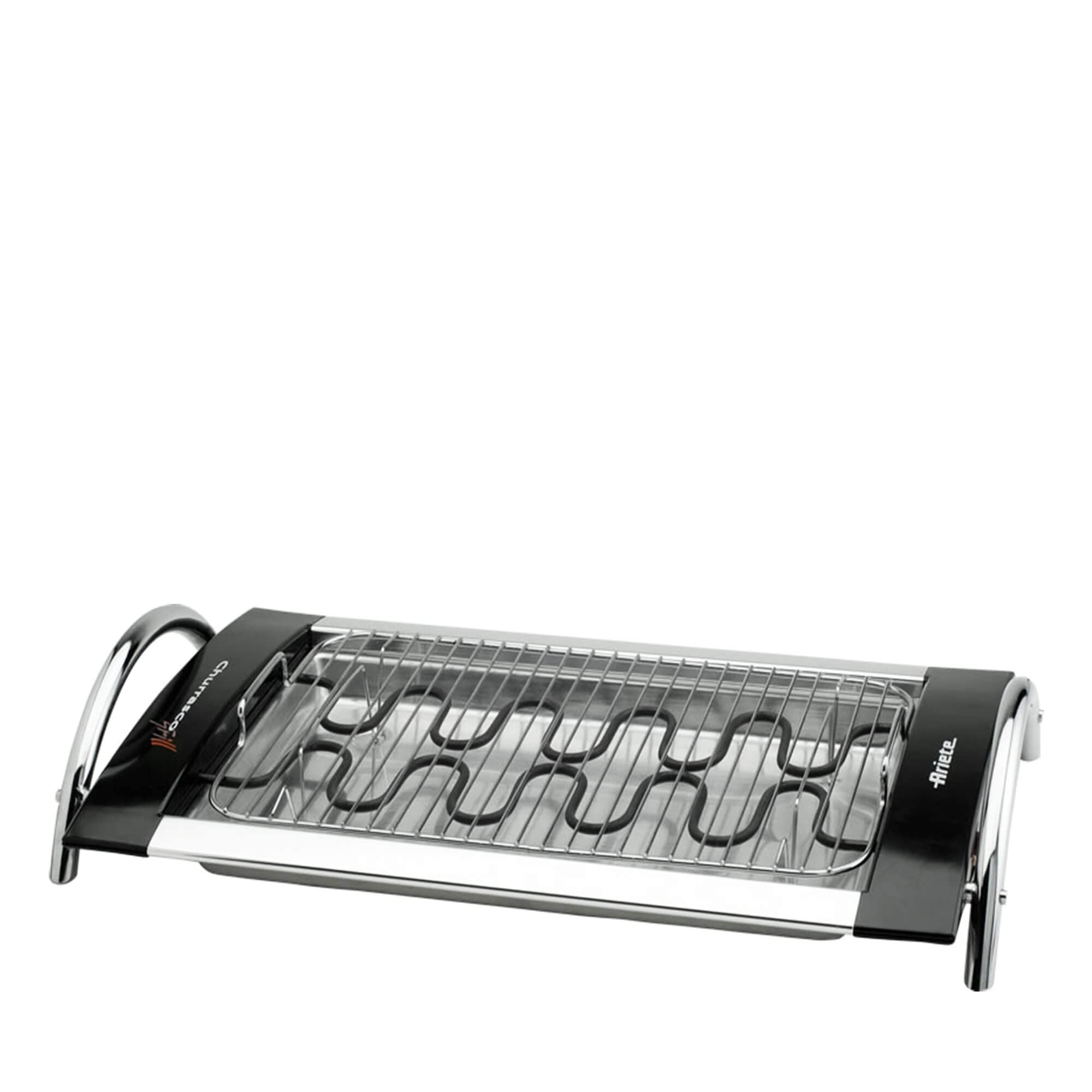 Ariete 732 Churrasco Grill Doppia Griglia con Vassoio in Alluminio, Potenza 2000 W, Regolazione Temperatura da 60° a 250°
