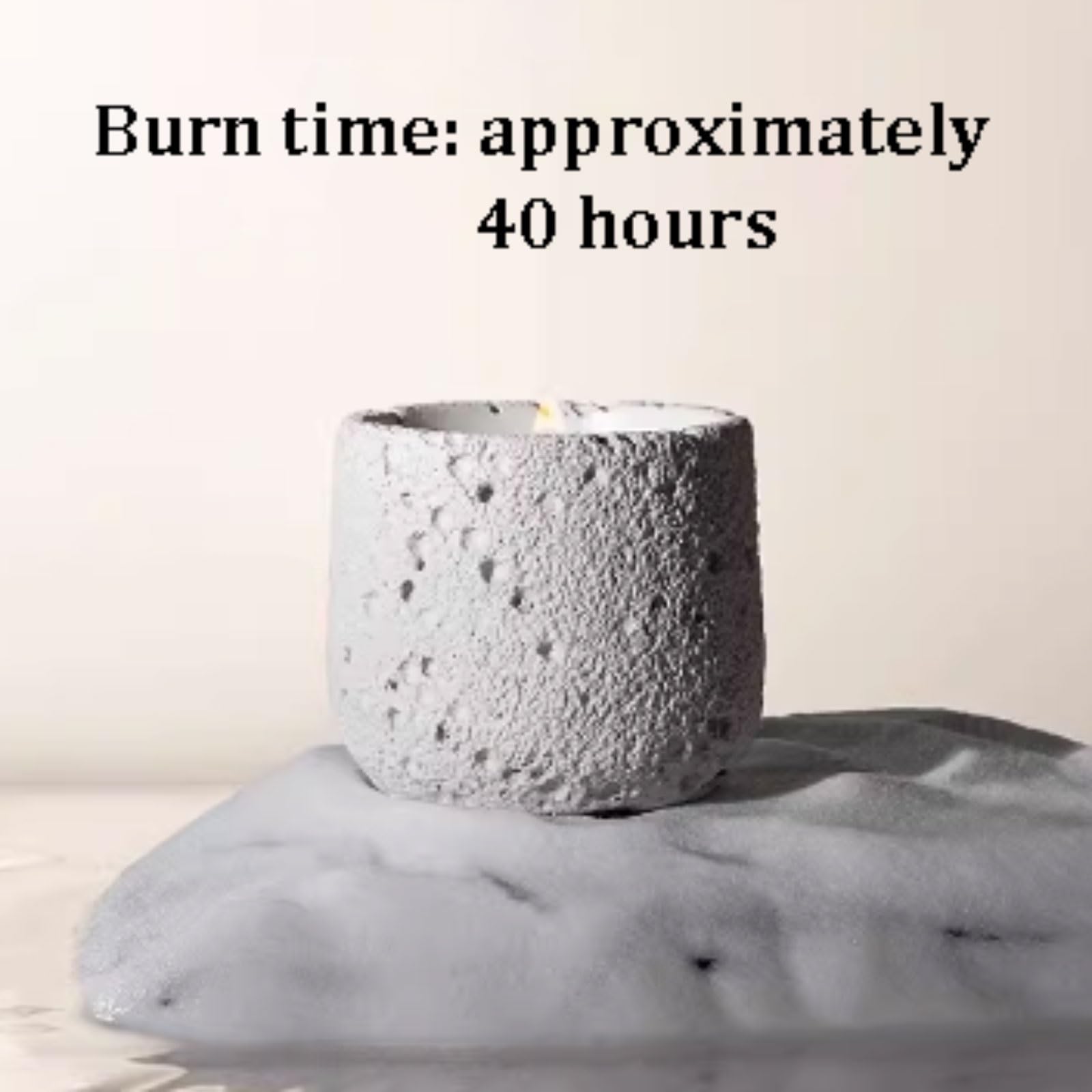 Compacto Velas de mezcla de cera botánica, vela perfumada de larga duración, 40 horas de combustión, que crujen con mecha de madera for decoración del hogar no es picante(Osmanthus)