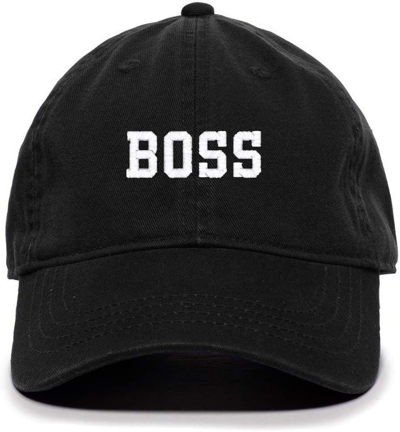 Boss Baseball Cap Embroidered Cotton Adjustable Dad Hat