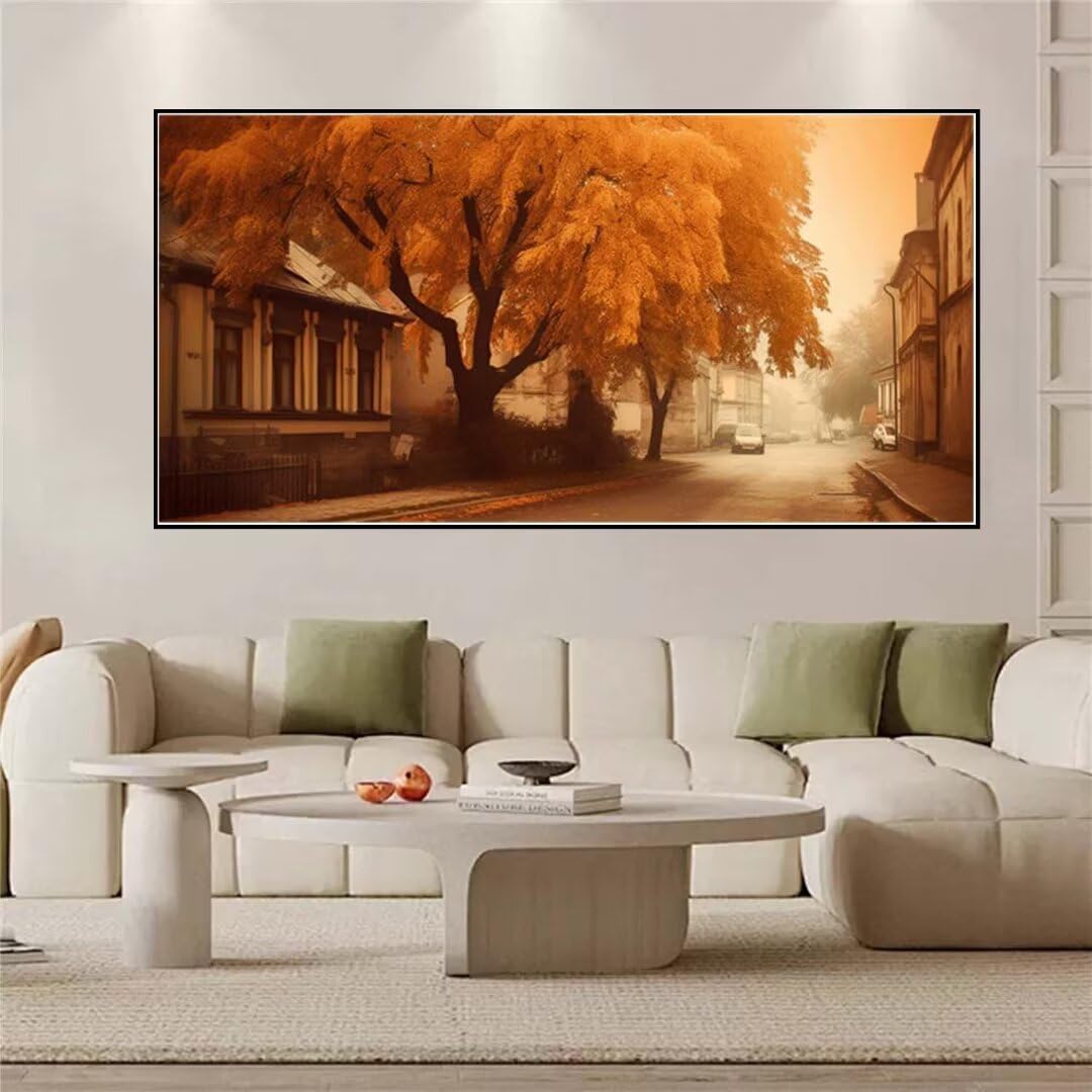 Jdozfo Diamond Painting, Diamond Painting Basteln Erwachsene, 5D Diamant Painting Bilder, Diamond Painting Bilder, Diamanten Diamond Painting xxl, Daiments Painting, Diamond-Painting, Herbst 60x120cm