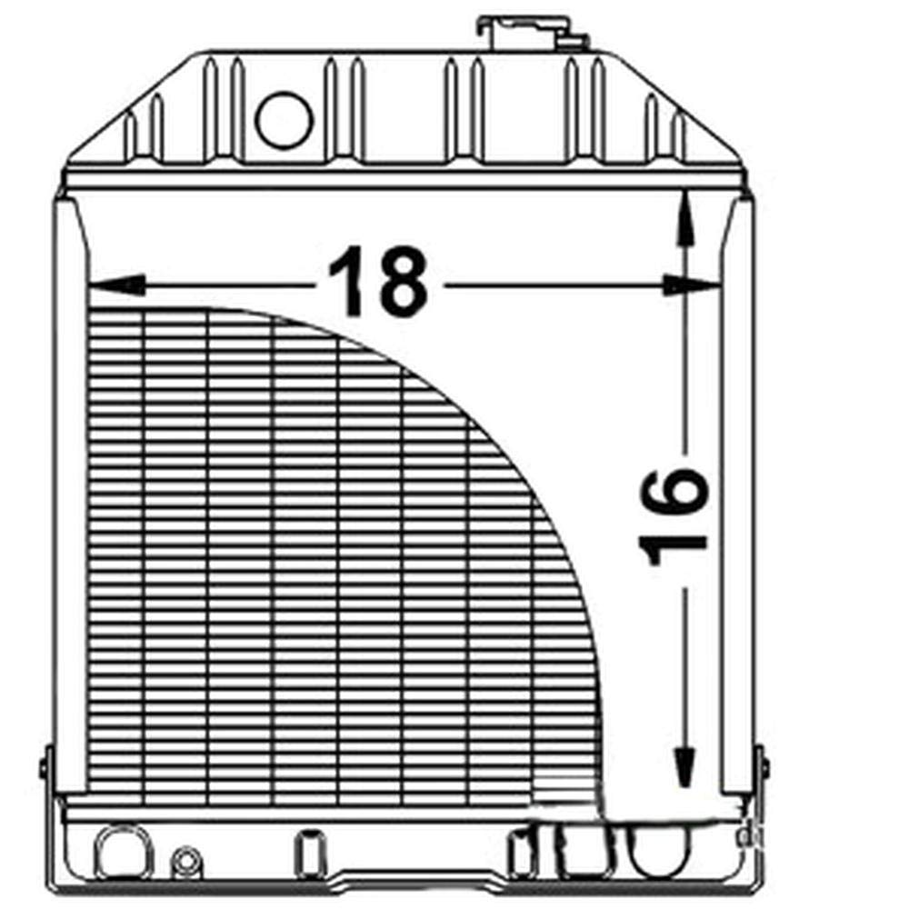 Radiator Fits FordNew Holland Farmtrac Tractor 5600 233 4500 2910 product thumbnail 6