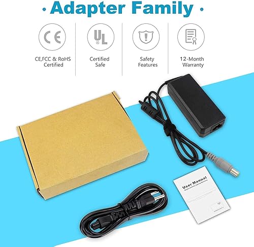 Miniatura 5 de Adaptador de CA de 90 W, compatible con Lenovo Thinkpad T60 T61 T400 T410 T420 T420s T500 T520 T530 X201 X220 X230 X200 X140e X120e X60 E420 430 EE