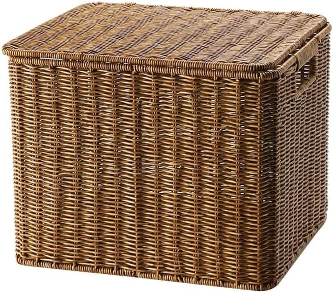 MYLPDZSW HHF Baskets Bins Handwoven Rattan Storage Basket