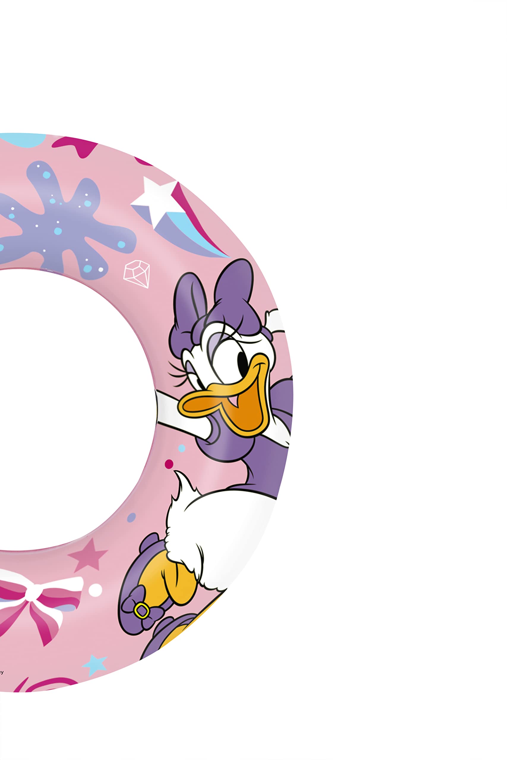 BESTWAY - Koło ratunkowe Minnie - Nadmuchiwane - 91040 - Różowe - Plastikowe - Średnica 11 cm - Zabawka dla dzieci i dorosłych - Gra na świeżym powietrzu - Basen - Dla dzieci od 3 lat