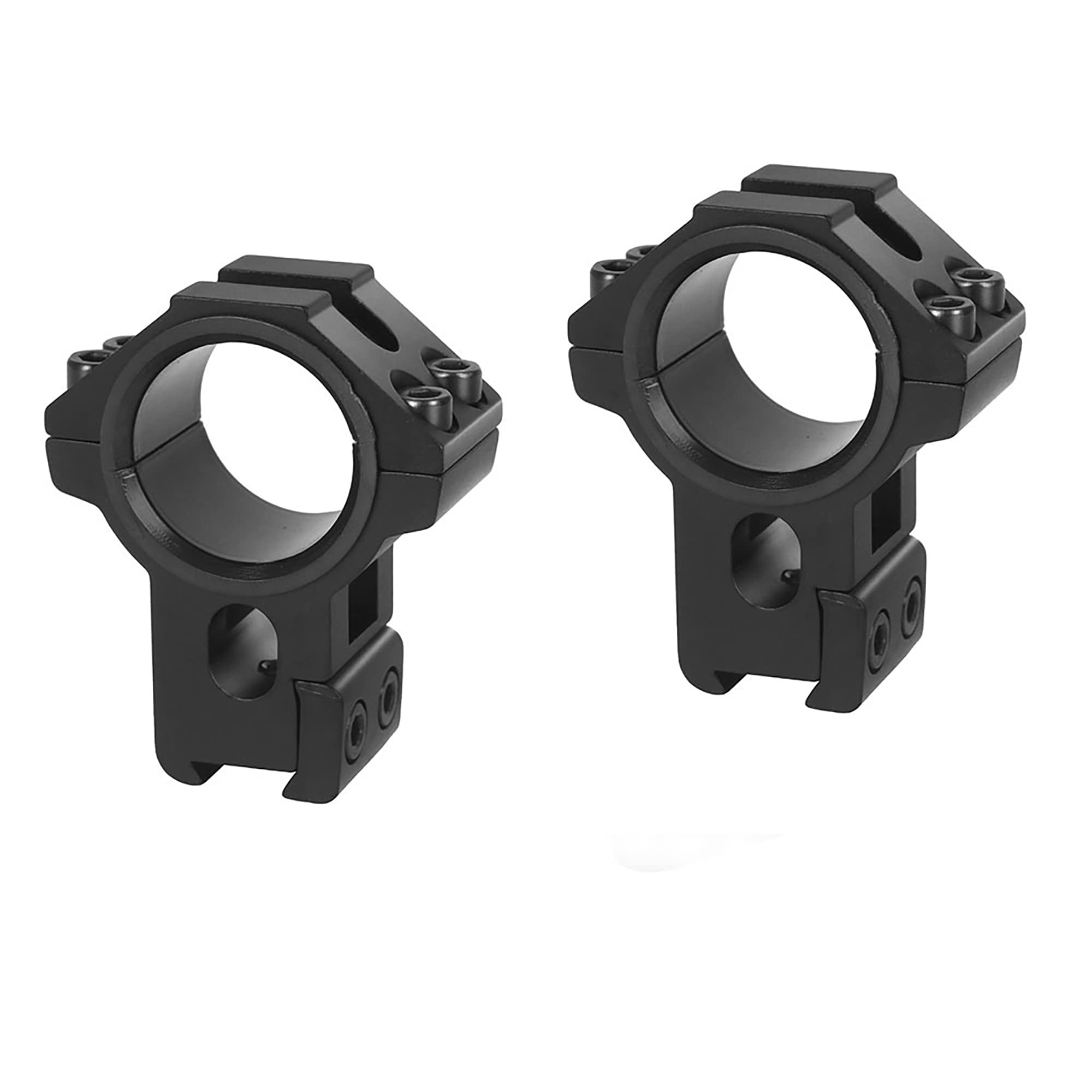 Anillas para Mira Telescópica WestHunter Optics, para Instalar Miras de 30mm & 25.4mm en Rieles de Cola de Milano de 11 mm, Exclusivamente para Actividades Deportivas | Black