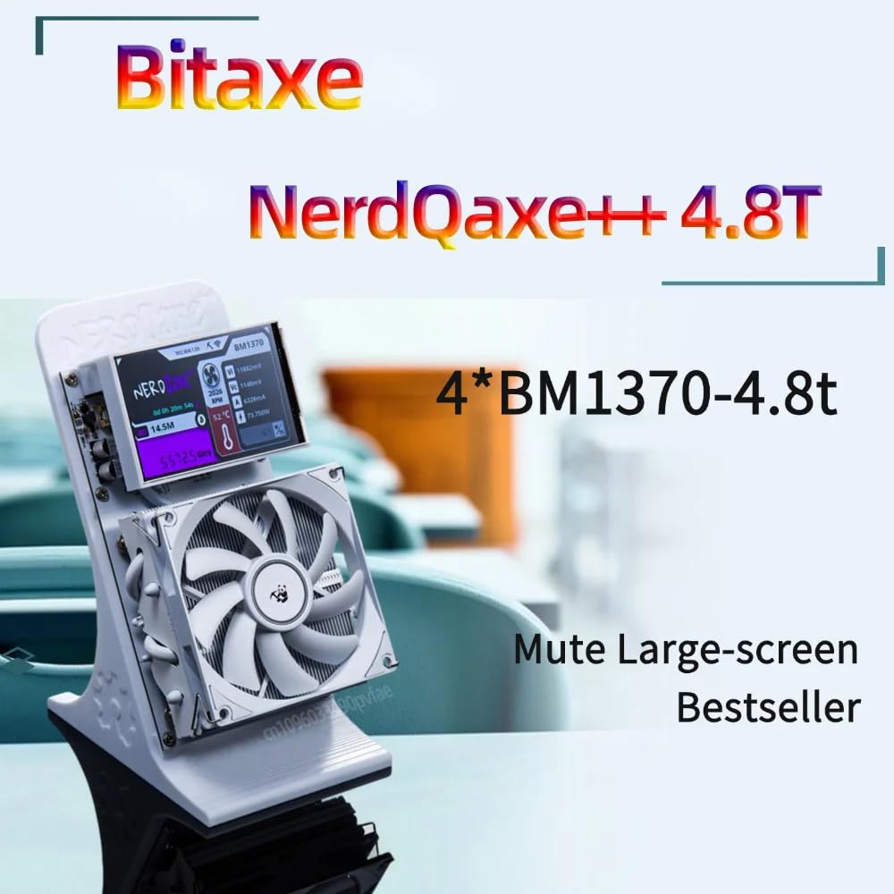 Bitcoin Miner NerdQaxe++ 4.8TH/s 2.4G WiFi ASIC & Crypto Miners Single Miner