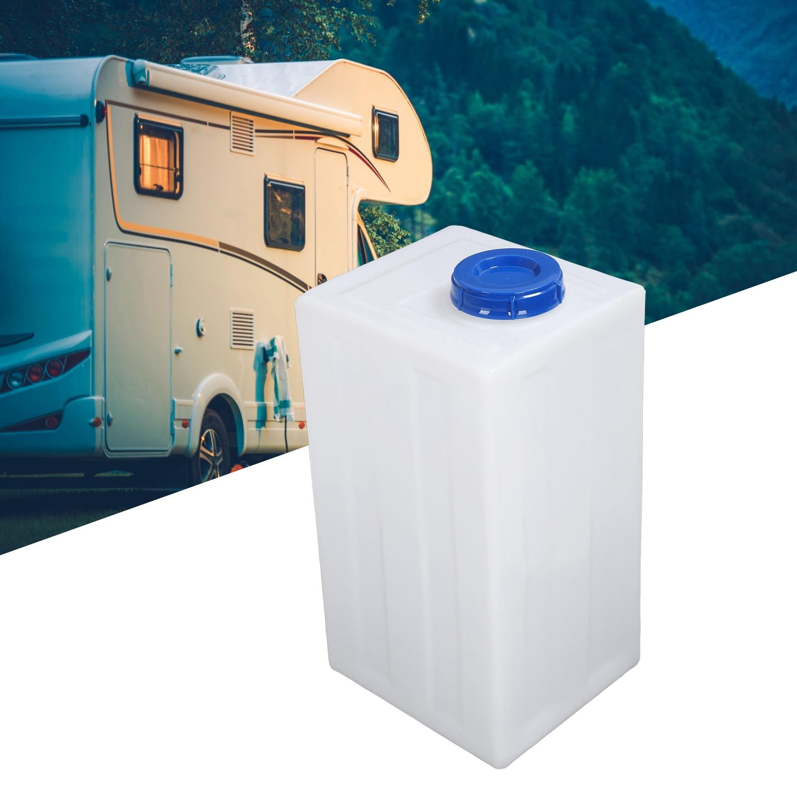 26 Gallone RV Frischwassertank, Wohnmobil Wasserspeichertank 26 Gallonen Lebensmittelqualität Vertikaler Wasserbehältertank für Anhänger Boot Yacht