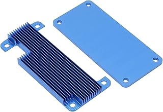 Protective Case, Housing Enclosure Case Quick Cooling Protective Shell for Raspberry Pi Zero 2W, Single Board Computers (Blue Shell Colourful Pin Header)