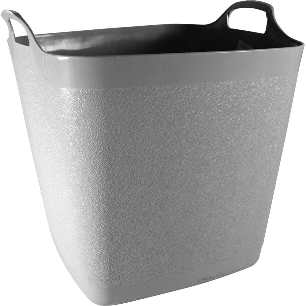 Town & Country 40 Litre Square Flexi-Tub Bucket Soft Grey - TCG8118