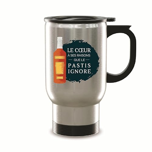 Gift of Pastis An Aromatic French Drink for All Occasions 14oz Steinless Steel Travel Mug
