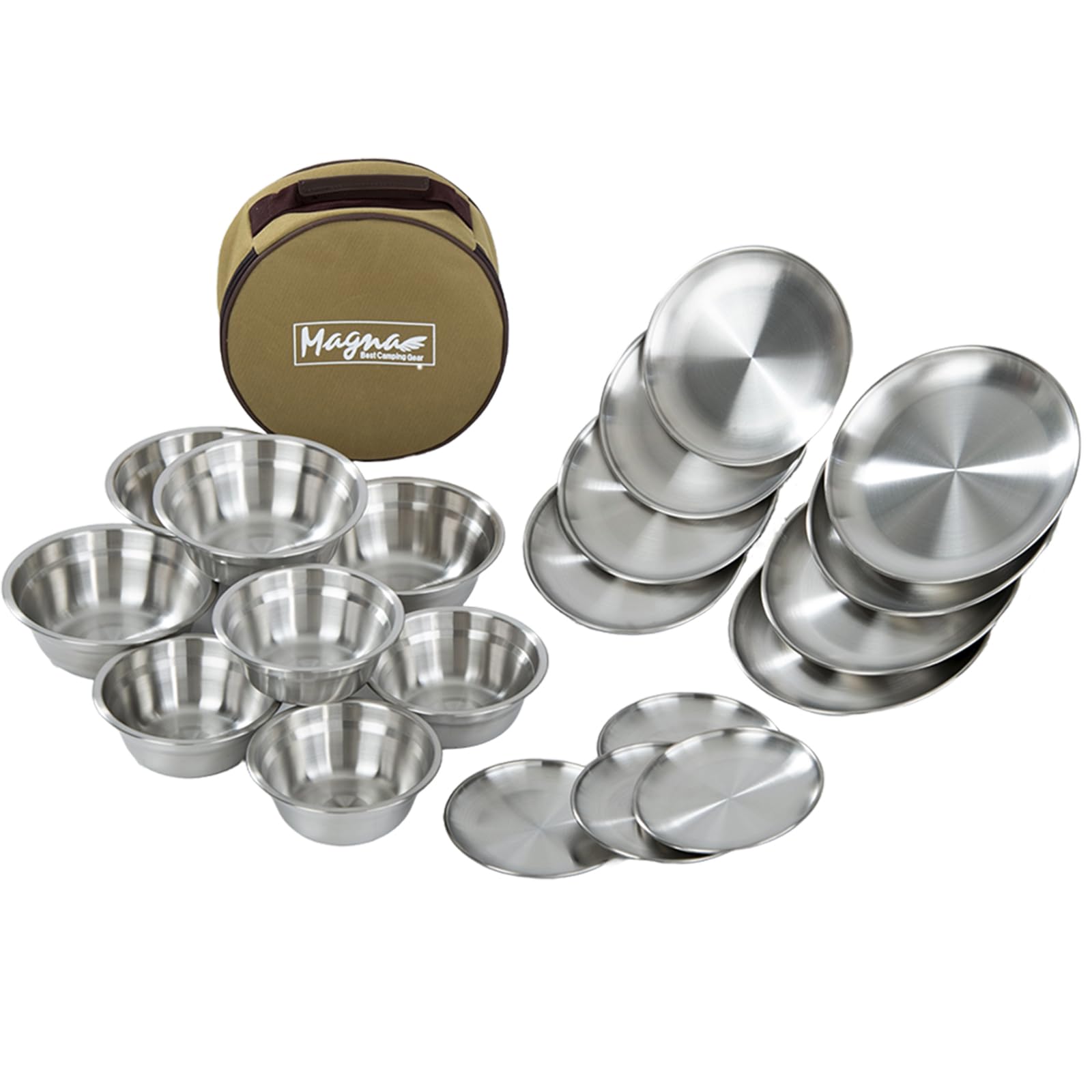 Amazon.co.jp: MAGNA(マグナ) SUS304 ステンレス食器セット キャンプ