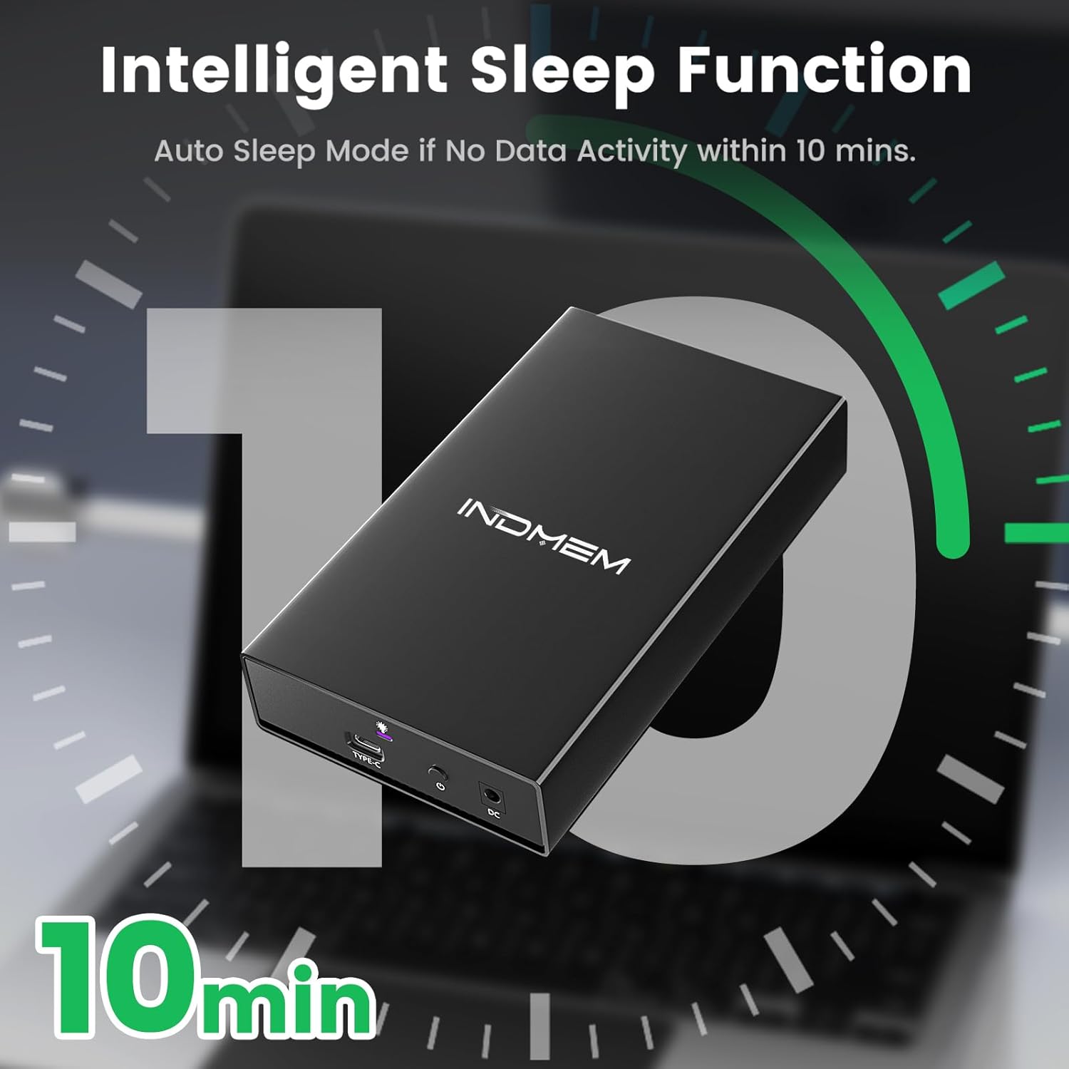 SAS to USB 3.0 Enclosure, SAS Hard Drive Adapter Reader Converter for 2.5/3.5inch SSD HDD,SAS Hard Disk Docking Station with 12V 2A Power Supply 10Gbps,Up to 18TB