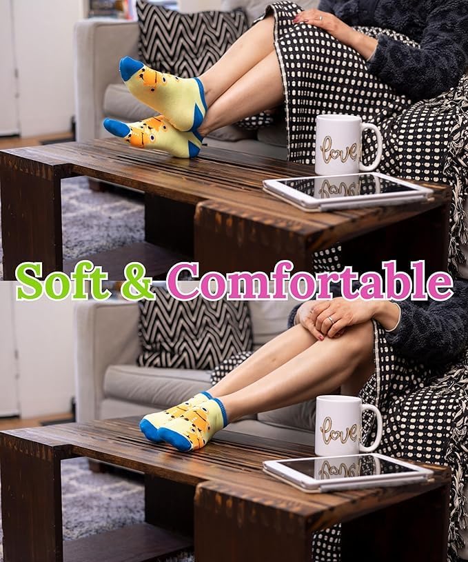 Tipi Toe Women’s 10 Pairs Lightweight Colorful Socks – Fun Low Cut Patterns for All-Day Comfort and Easy Everyday Style - Image 7